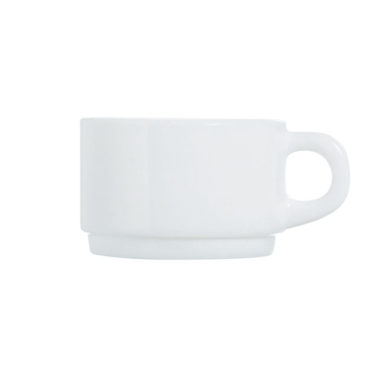 Tasse en verre blanche 14 cl -EMPILABLE blanc, LUMINARC