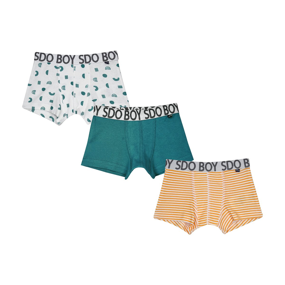 Lot de 3 boxers mewen enfant blanc, SUCRE D'ORGE