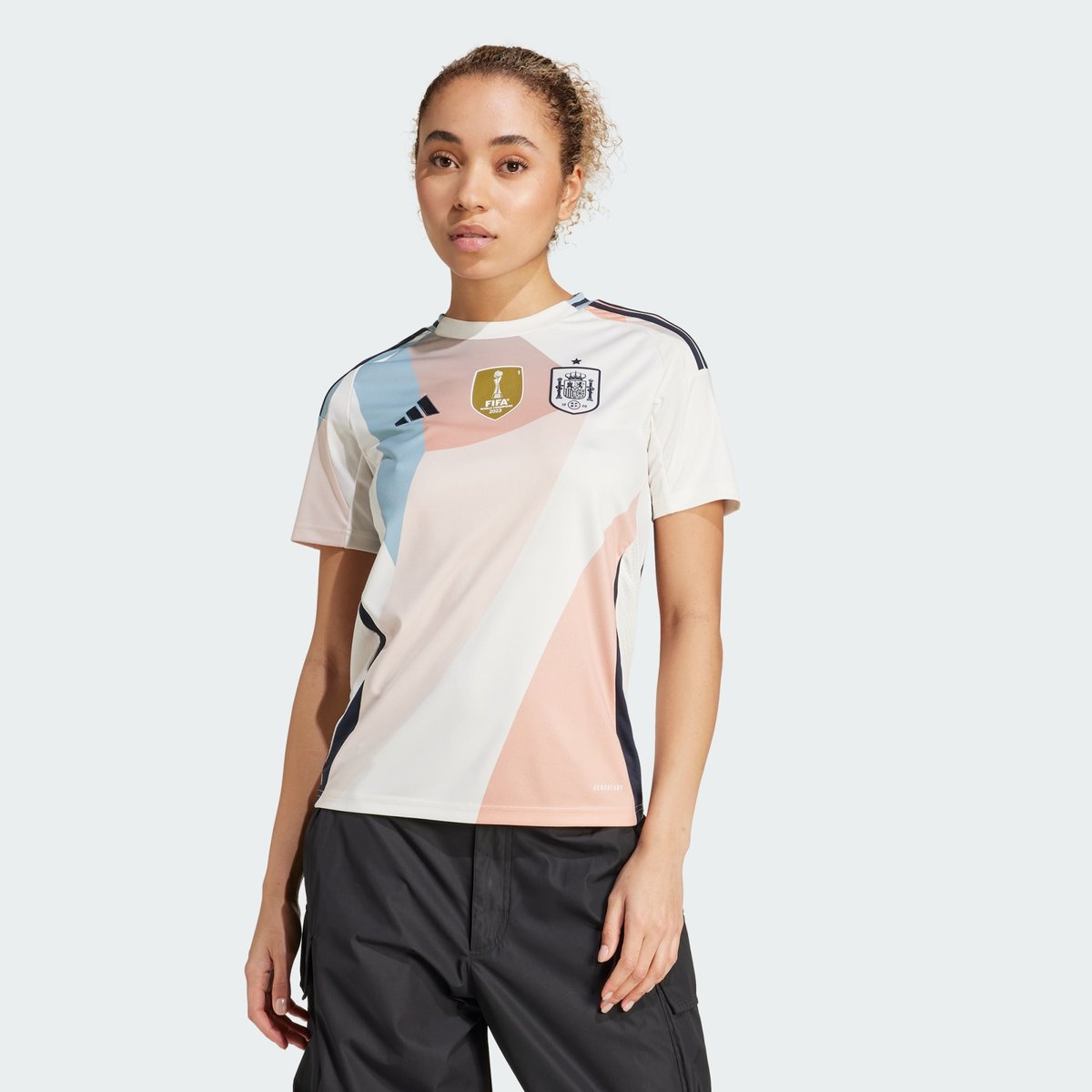 Maillot Extérieur Espagne 25 (Équipe Féminine) Maillot Extérieur Espagne 25 (Équipe Féminine) chalk white, adidas Performance