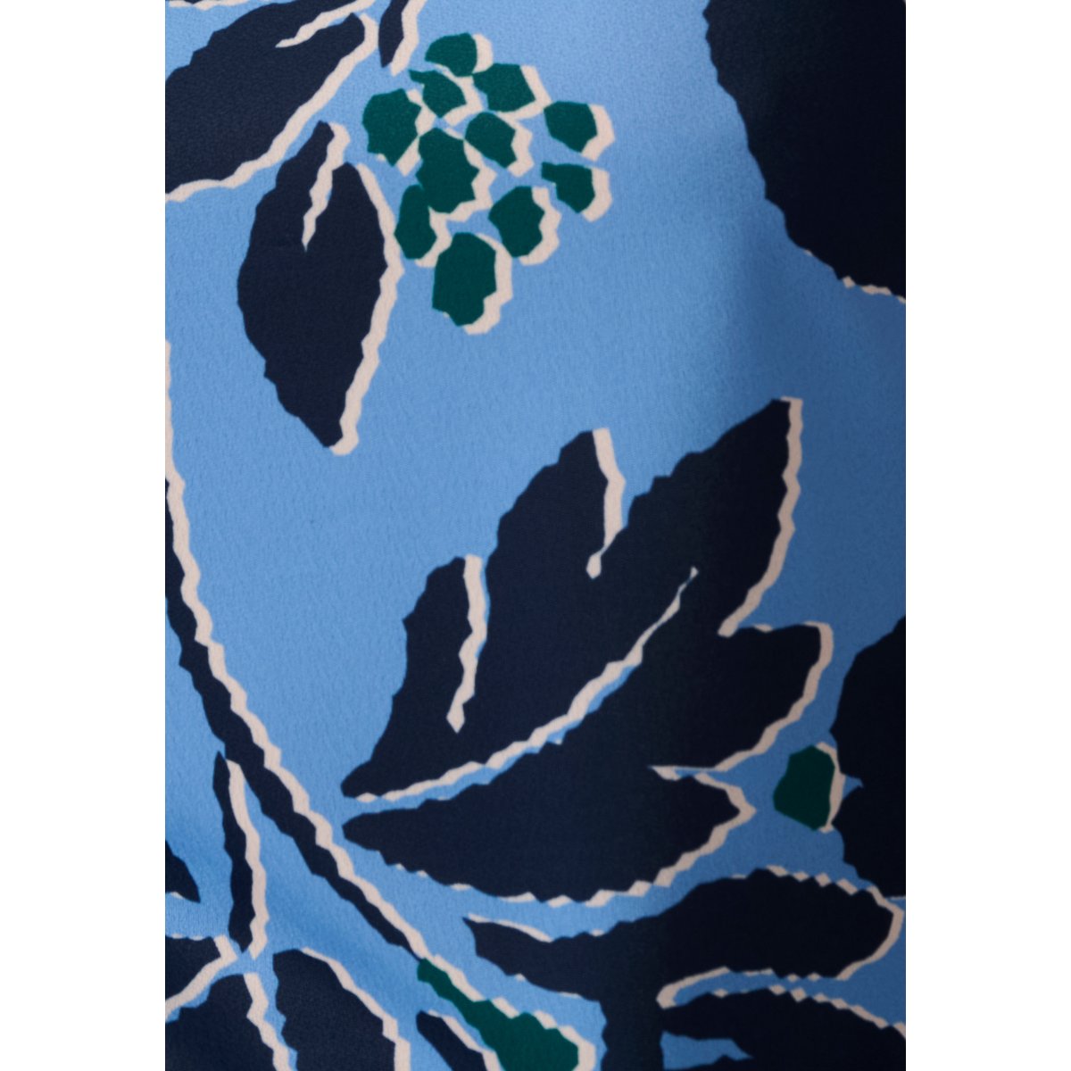 T-shirt en maille crêpe bleu, DAMART
