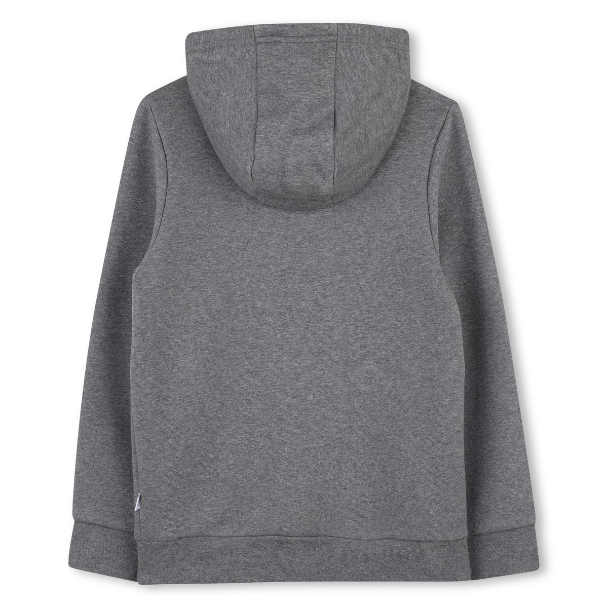 Cardigan con cappuccio gris chine, BOSS KIDSWEAR