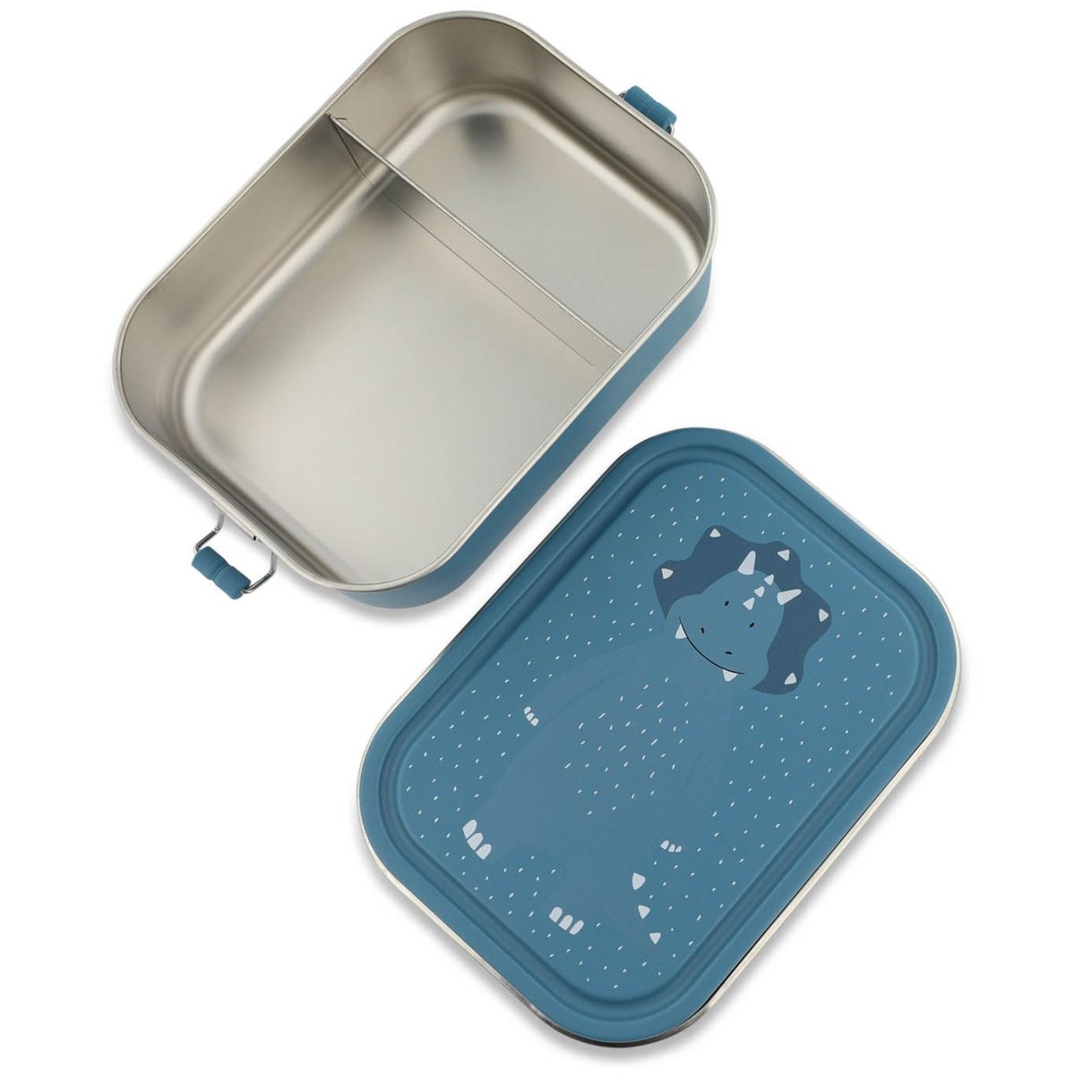 Grande lunch box bleu, blanc, noir, TRIXIE