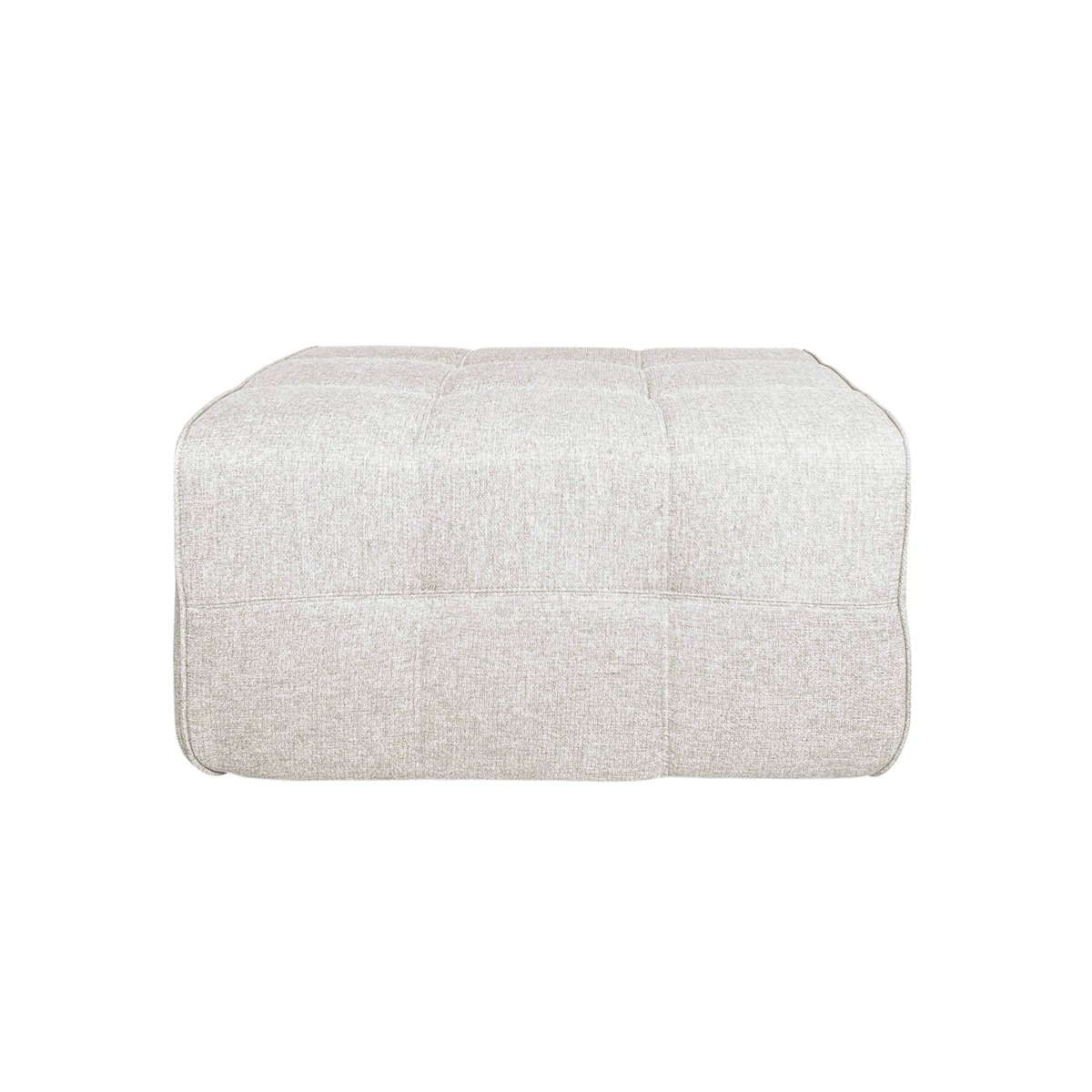 Pouf en tissu, SNUGGY ecru, OVIALA