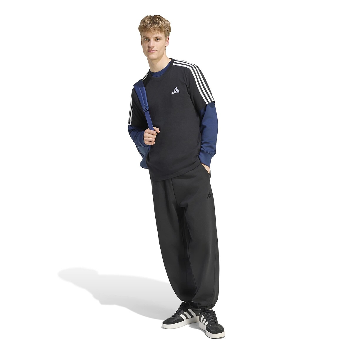 T-shirt a maniche corte, ESSENTIALS nero , ADIDAS SPORTSWEAR