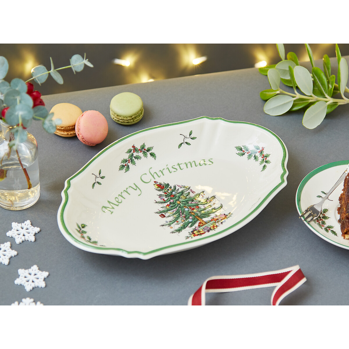 Christmas Tree Merry Christmas Tray white, SPODE