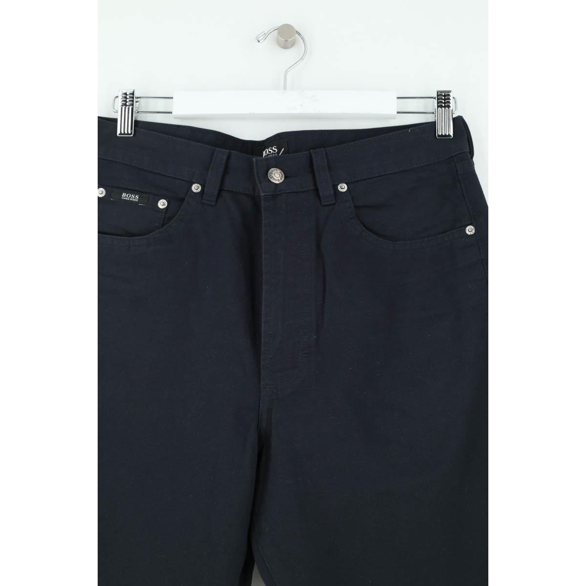 Pantalon droit - Très Bon État marine, HUGO BOSS