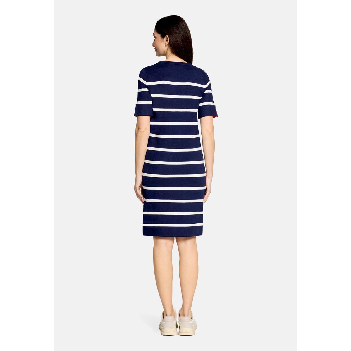Robe-pull à encolure ronde bleu/blanc, CARTOON
