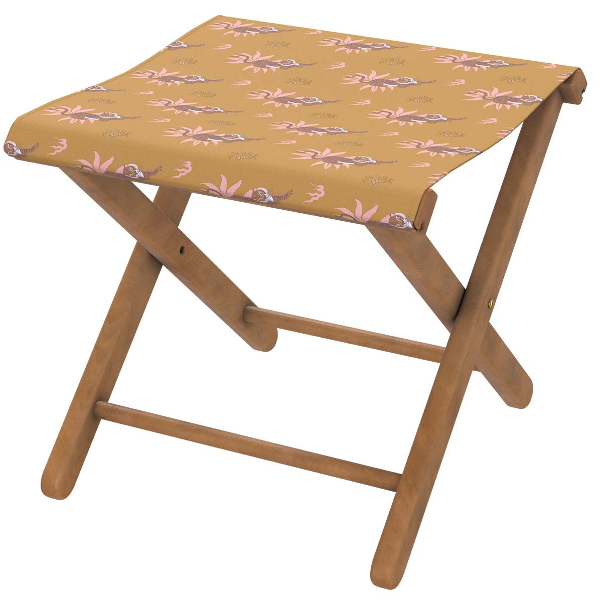 Pliant pêcheur en eucalyptus et toile outdoor, BENGALI marron, VENT DE BOHÈME