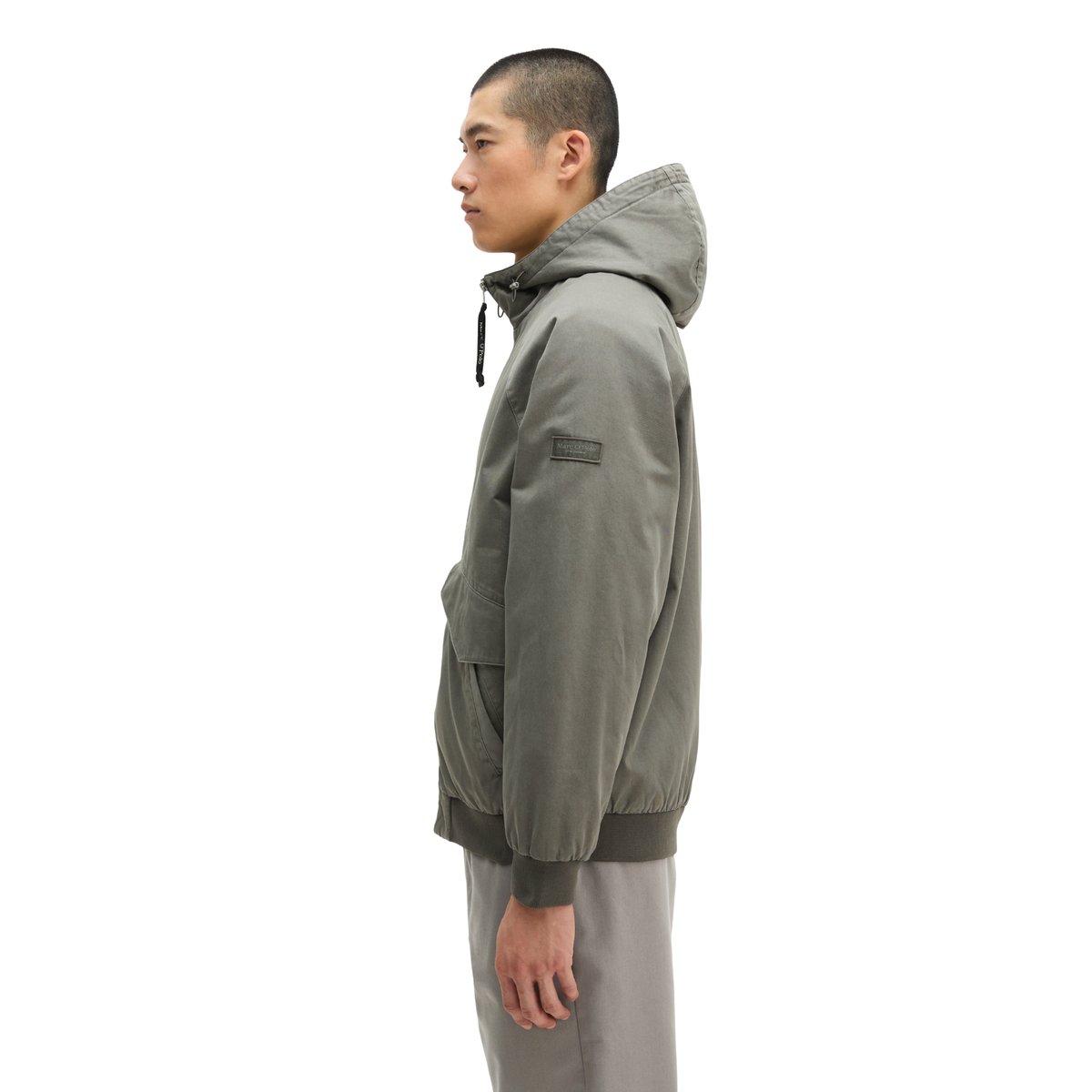 Veste à capuche en sergé avec un léger rembourrage gris, MARC O'POLO