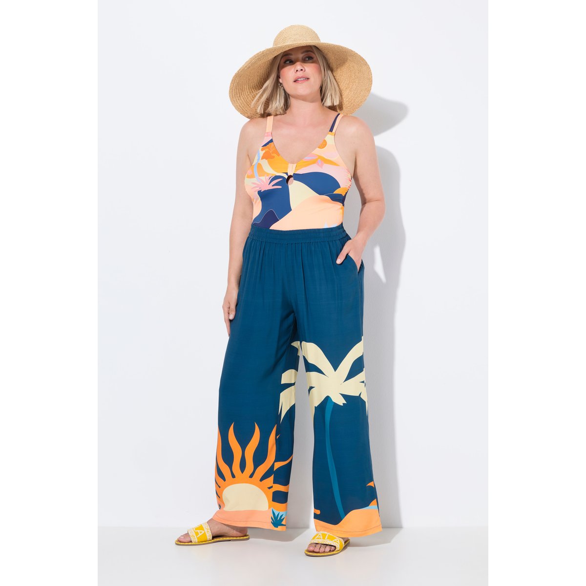 Pantalon palazzo marine, ULLA POPKEN