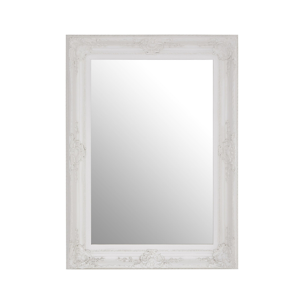 113cm Belvoir Baroque Style Wall Mirror in Antique White white, ÉDITÉ