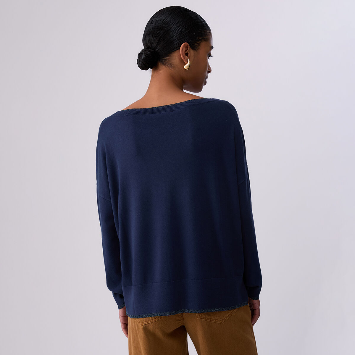 Pull en Fil textile® bleu marine, LIU JO