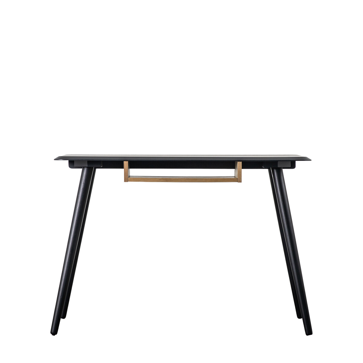 Morena Oak Desk with Shelf black, SO'HOME