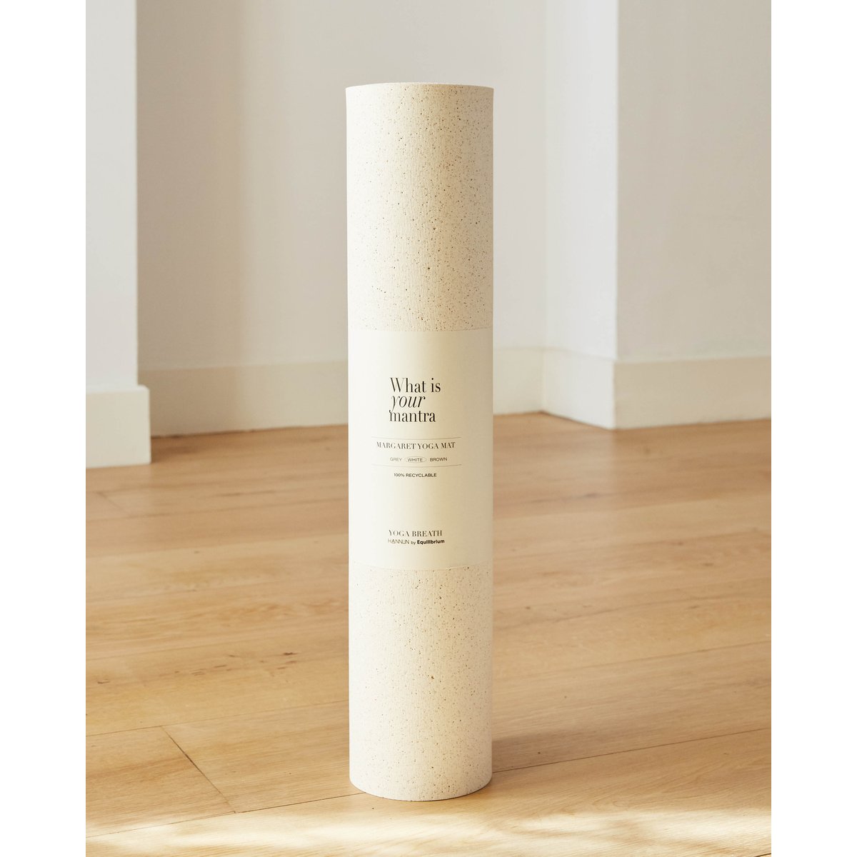 Tapis yoga mousse EVA et liège - MARGARET blanc, HANNUN