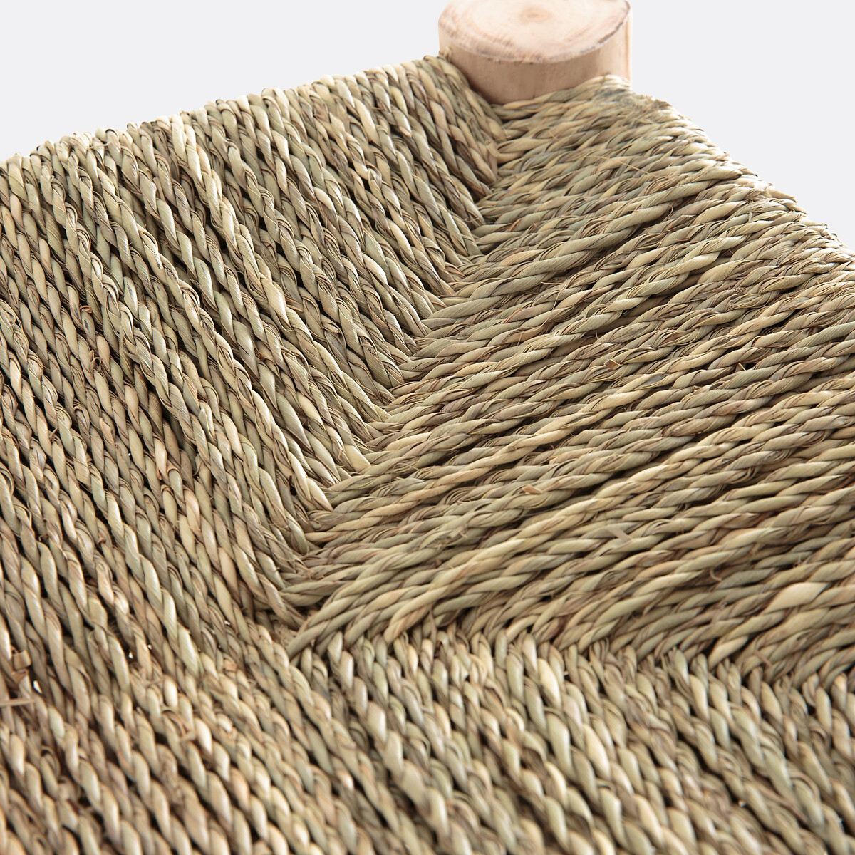 Banc GHADA, en bois de saule brut et doum tressé naturel, LA REDOUTE INTERIEURS