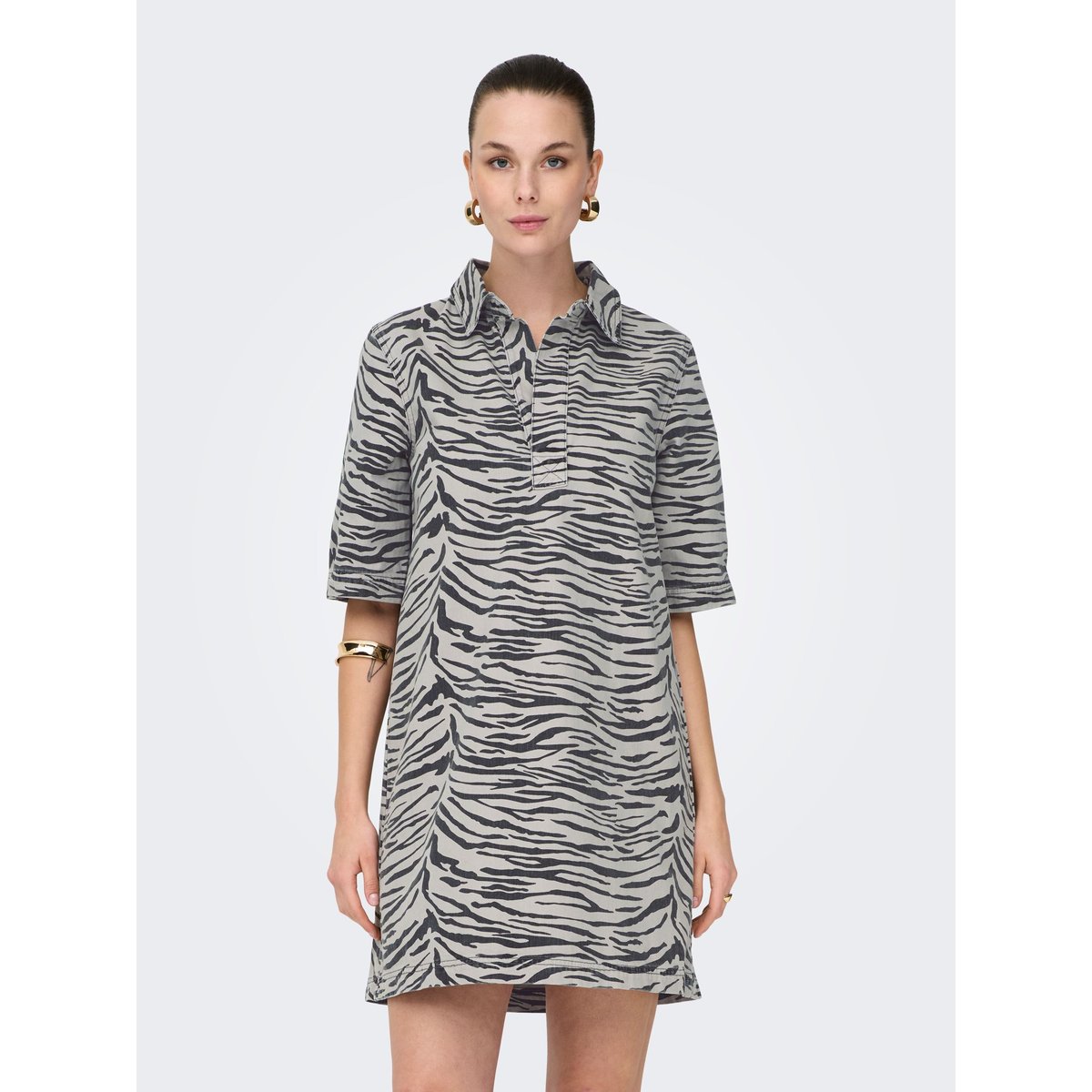 Robe En Denim light grey denim, ONLY