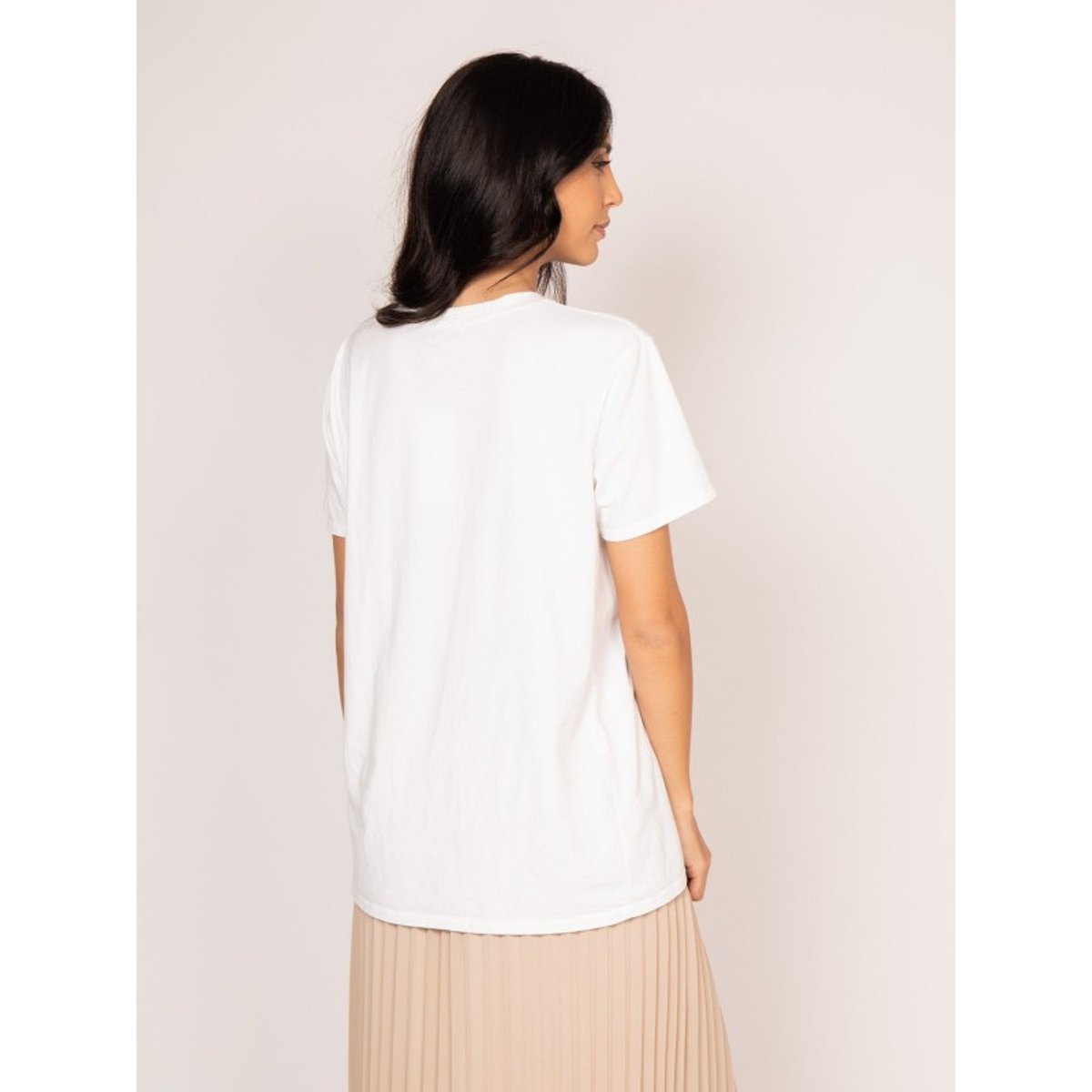T-shirt Col Rond Motifs Faigle blanc, DONA LISA