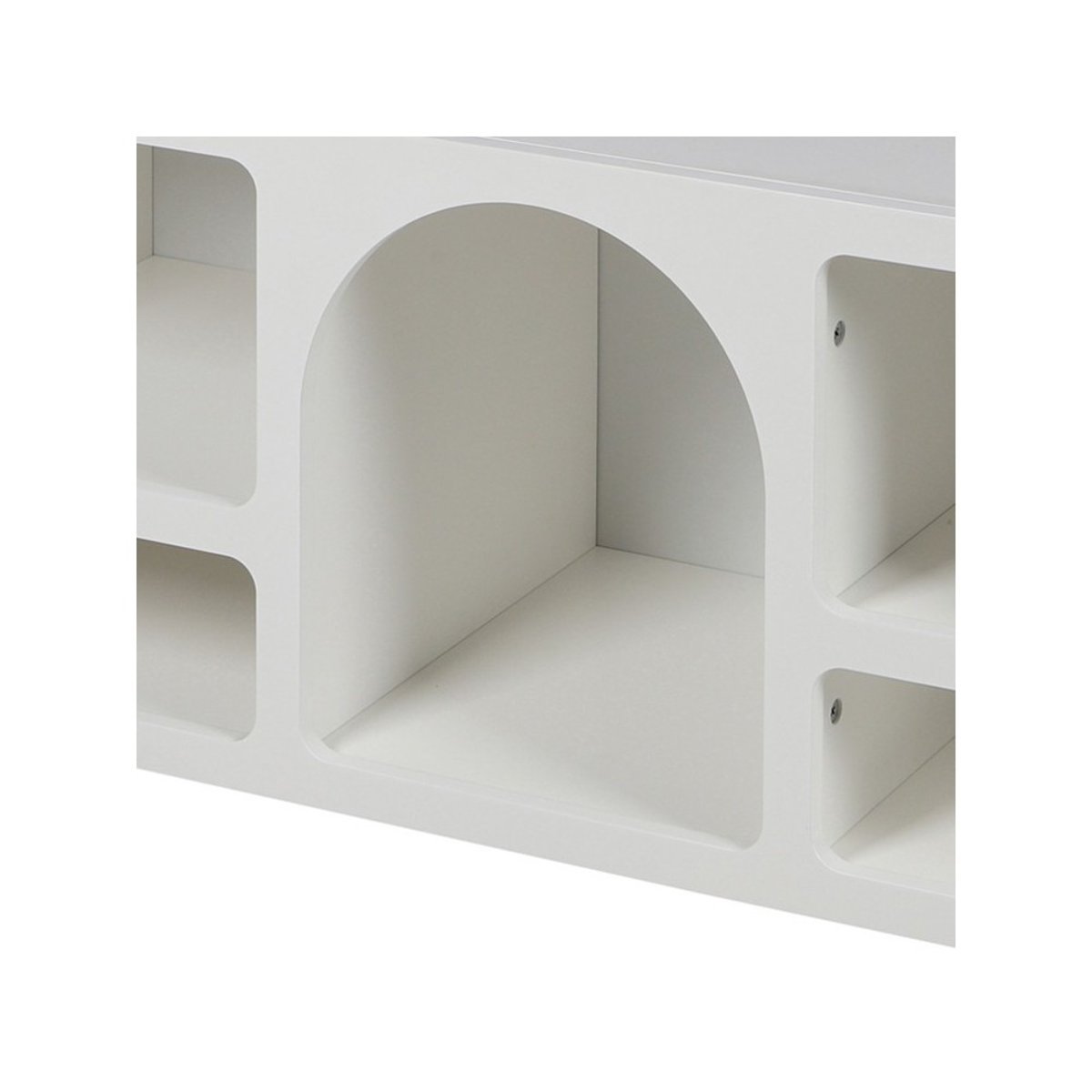 Meuble TV blanc 5 niches Gallery blanc, DECORATIE