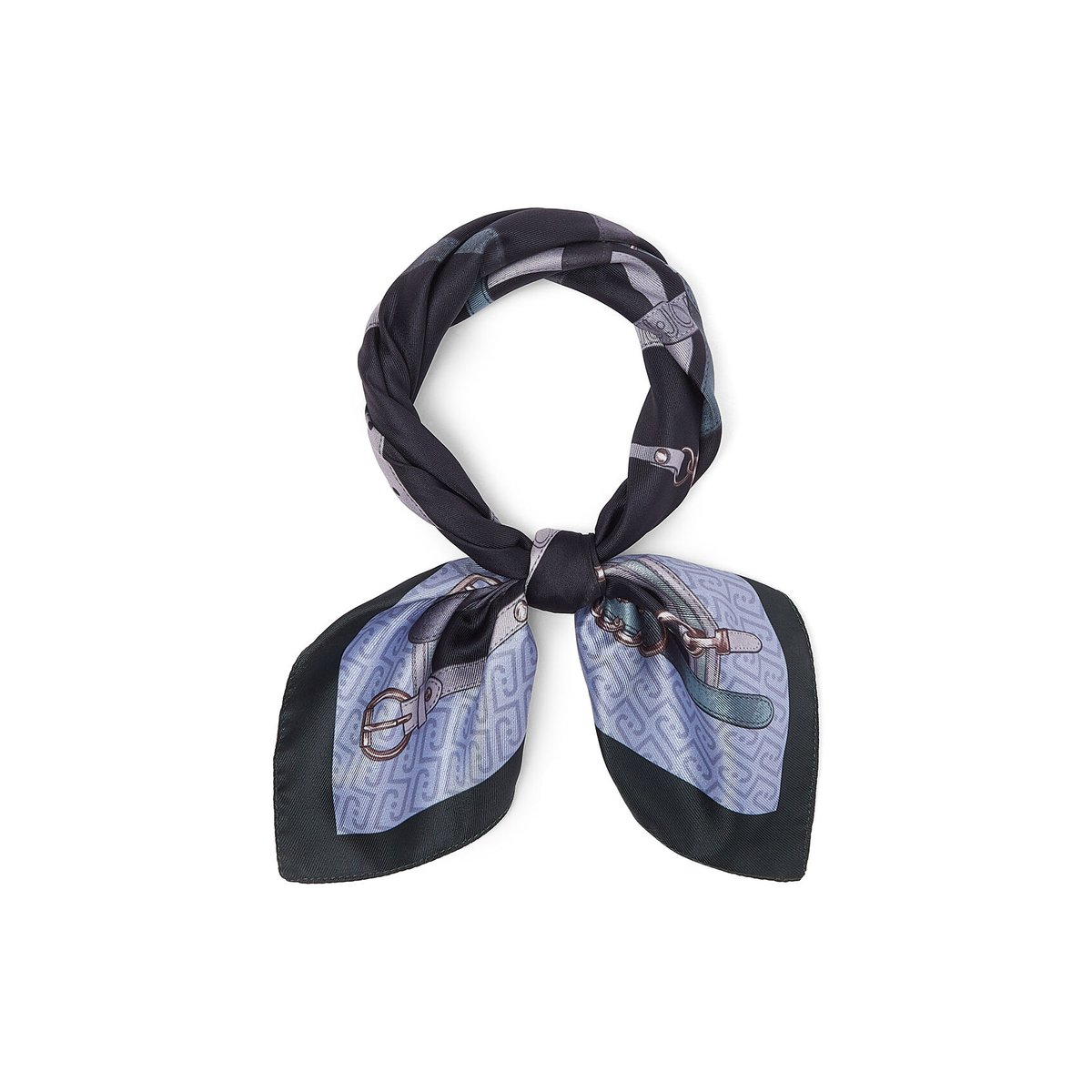 Foulard petit format avec imprimé bleu clair, LIU JO