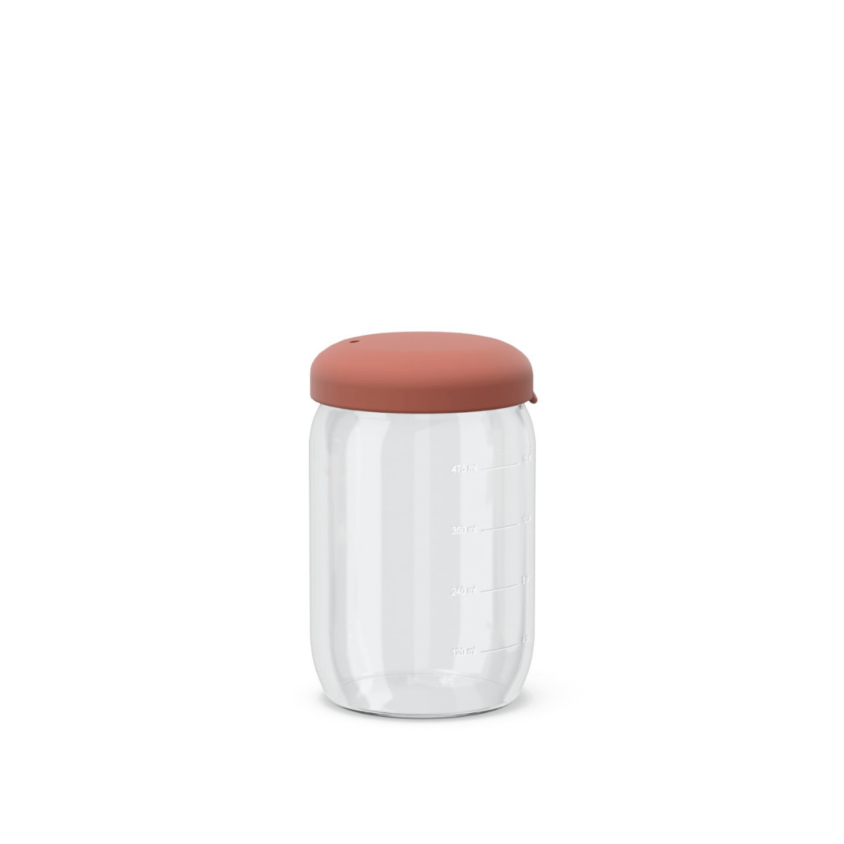 Bocal hermétique en verre borosilicate 500ml PRONTO terracotta, EKOBO