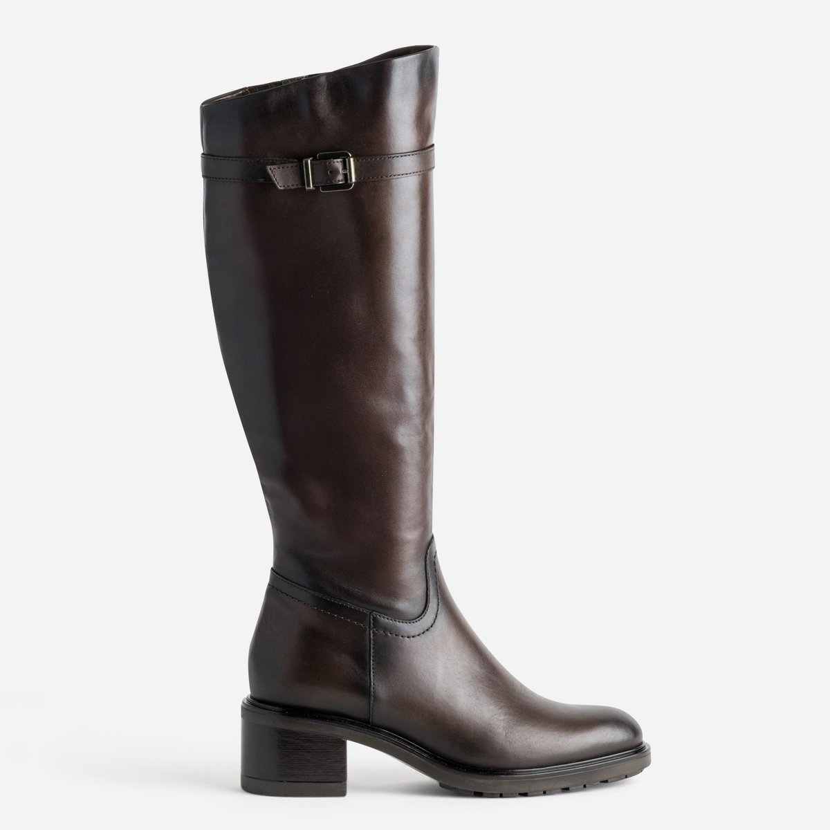 Botte À Talon en cuir MADY marron, ERAM