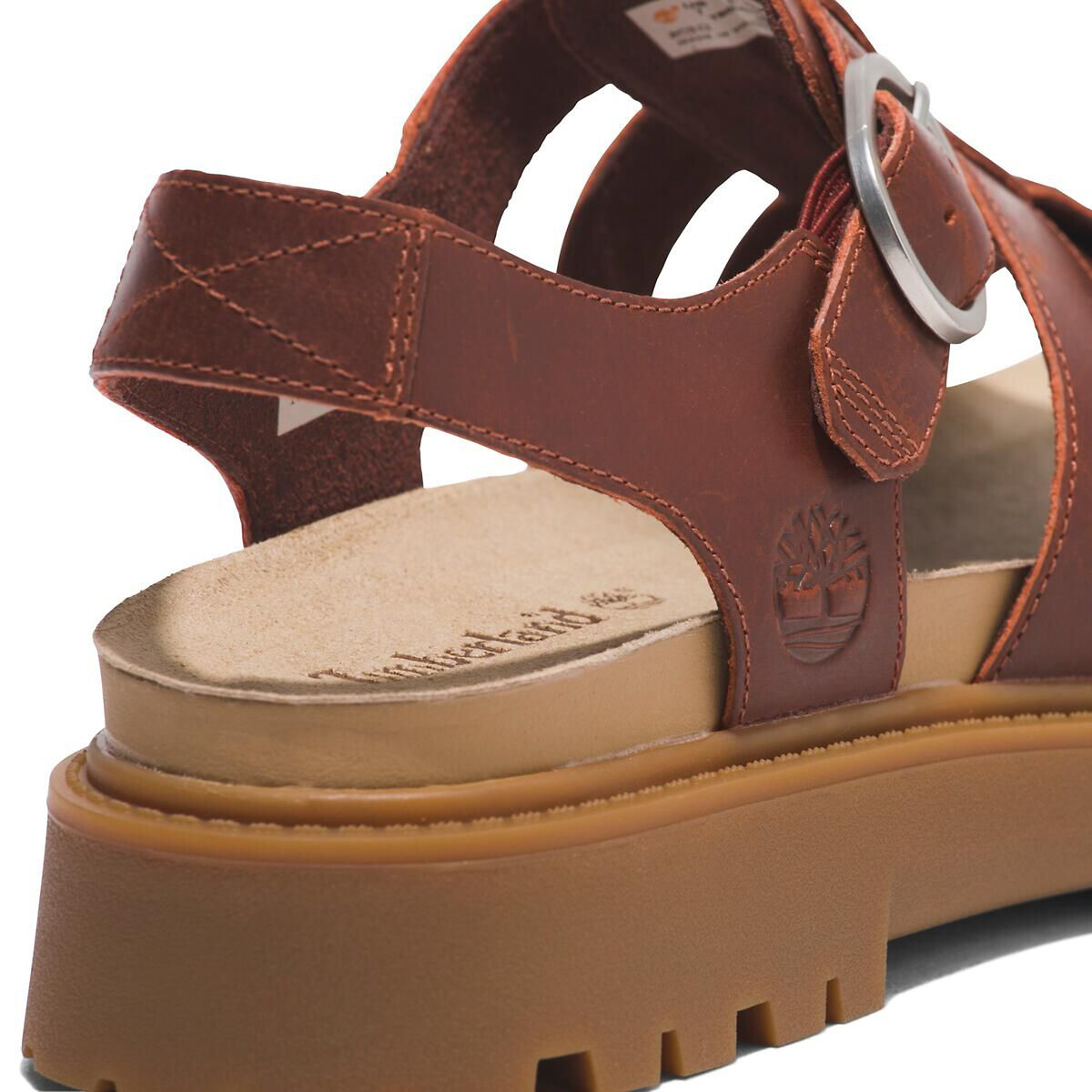 Sandali da pescatore in pelle Clairmont Way Fisherman marrone, TIMBERLAND
