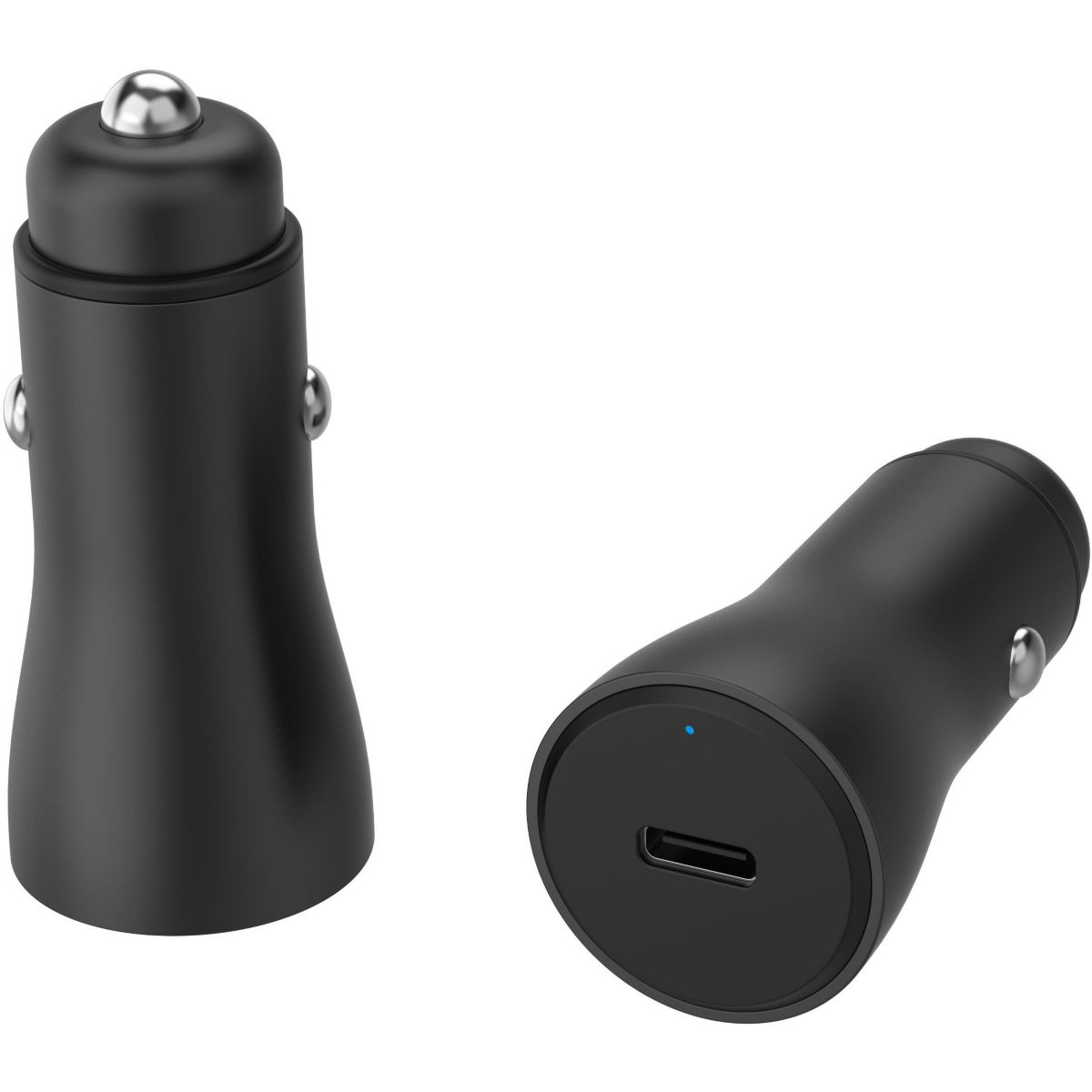 Chargeur allume cigare 30W USB-C + Cable USB-C 1m noir noir, ADEQWAT