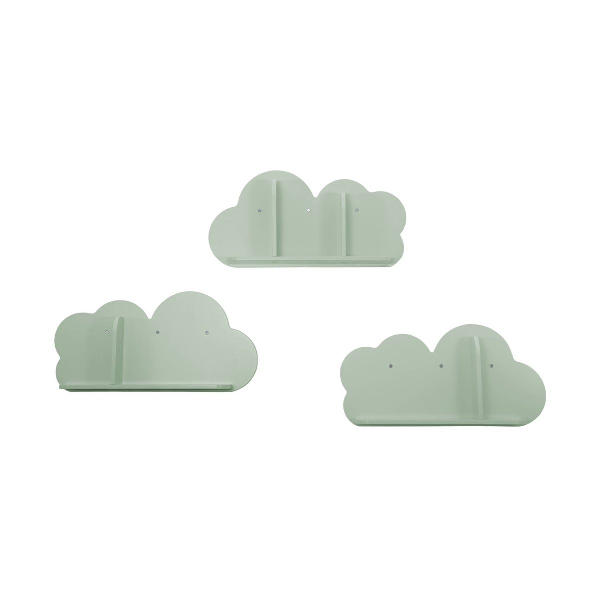 Etagère murale nuage pour chambre enfant (lot de 3) NEPHOS naturel, SWEEEK
