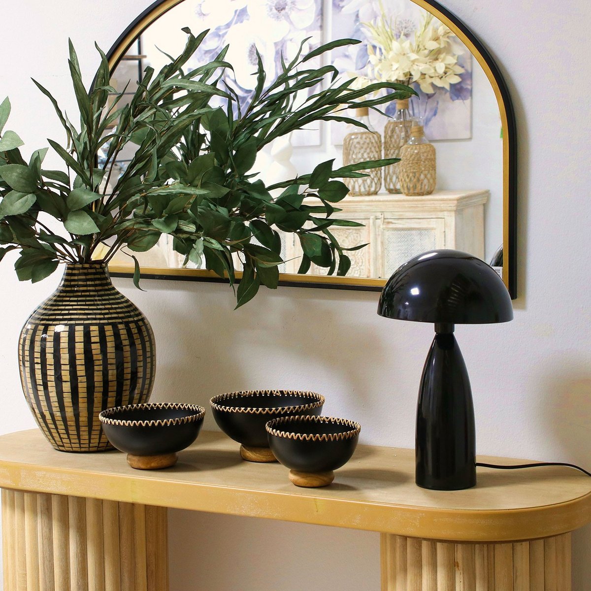 Console bois design 119x40x81cm bois, WADIGA