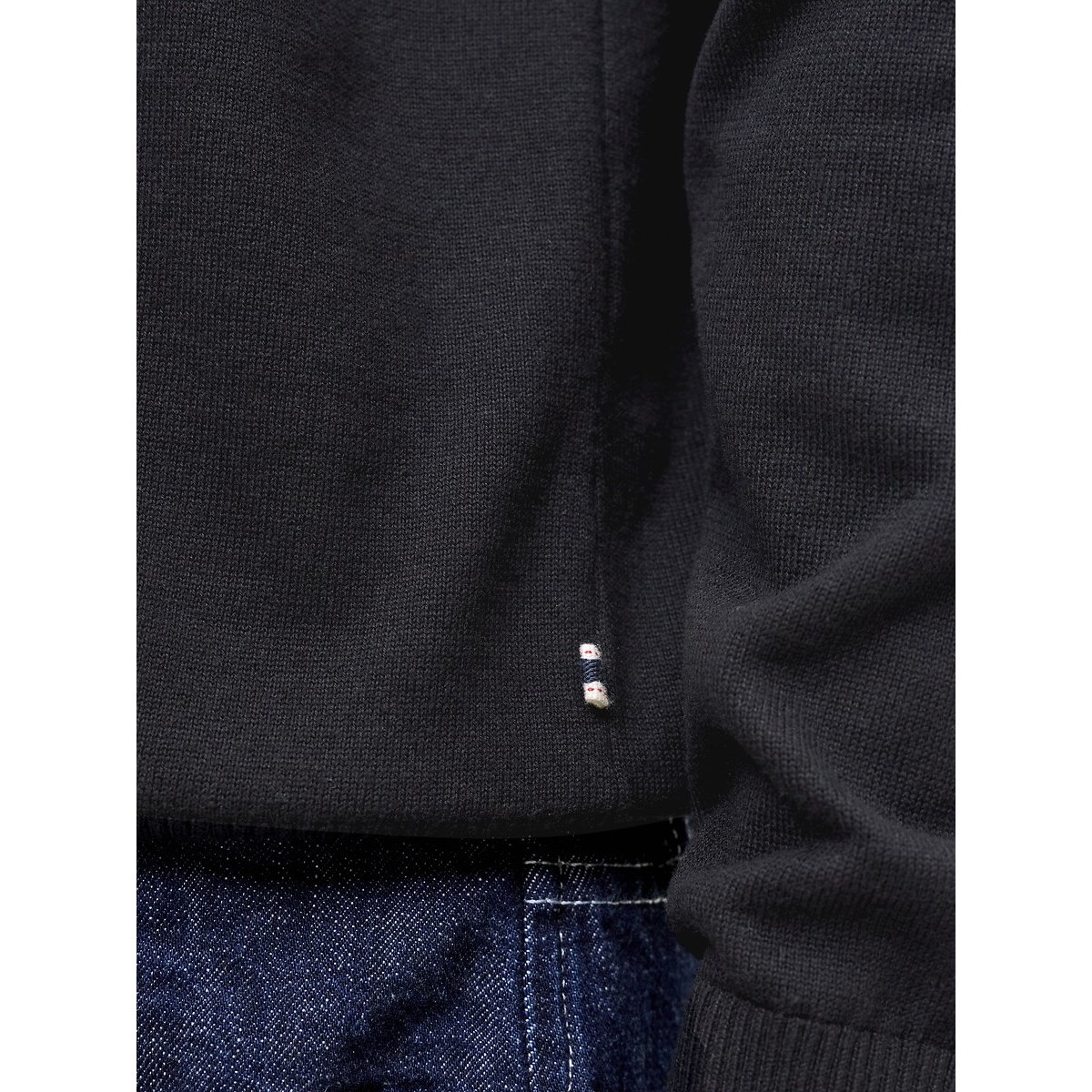 Maglione collo a polo nero , JACK & JONES