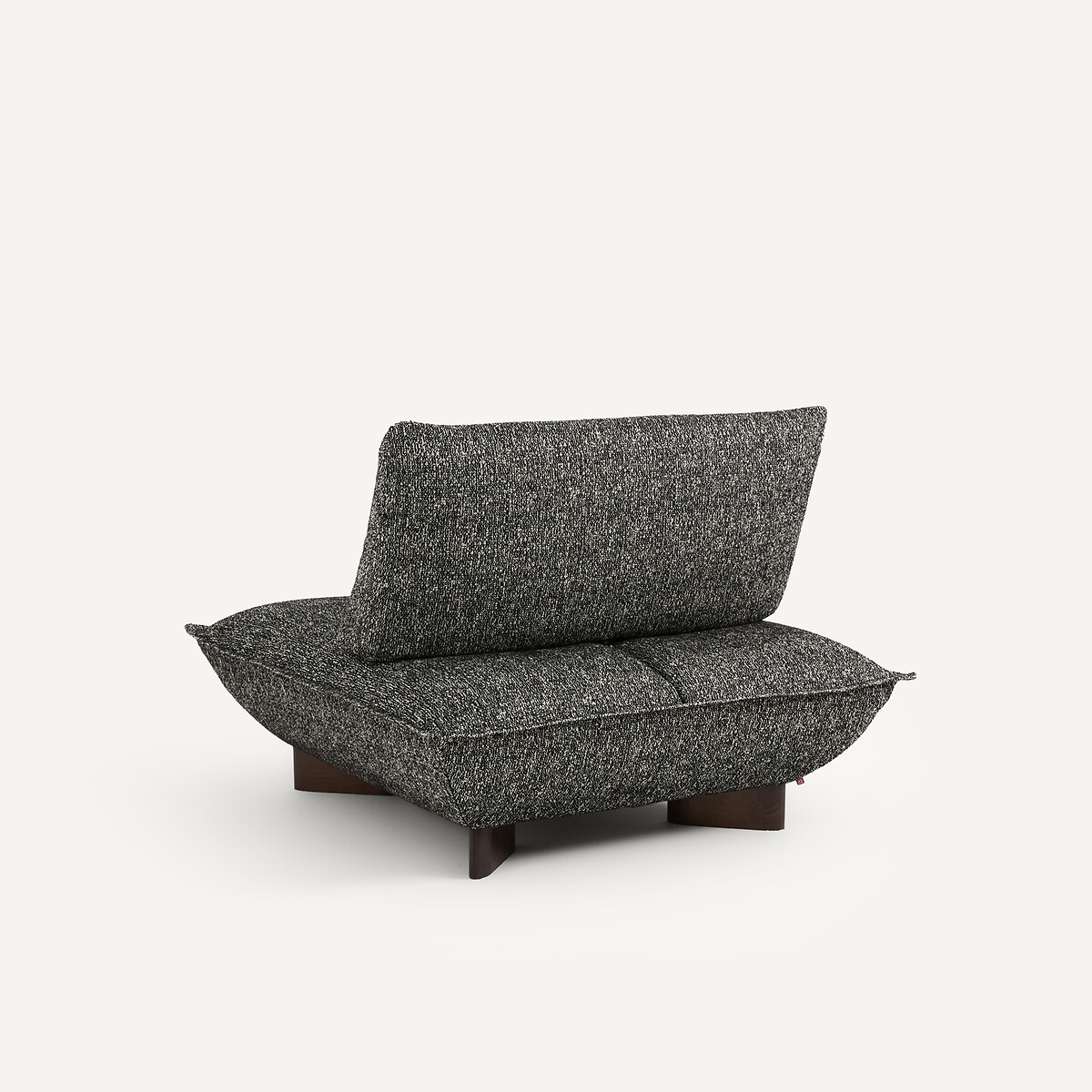 Chauffeuse modulable, en bouclette, KAORI noir, AM.PM