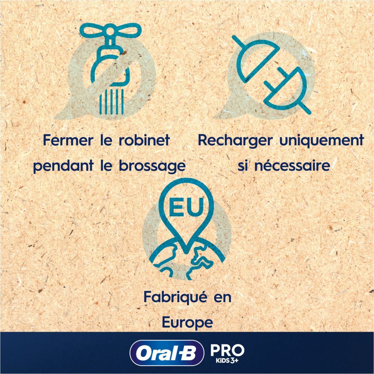 Brosse à dents électrique Vitality Pro Kids Frozen + Etui de voyage couleur unique, ORAL B
