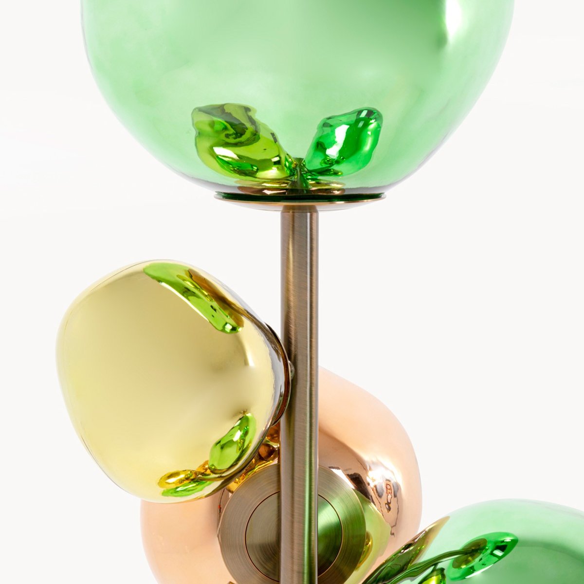 Lampadaire en verre et acier, BURBUJA multicolore, KARE DESIGN