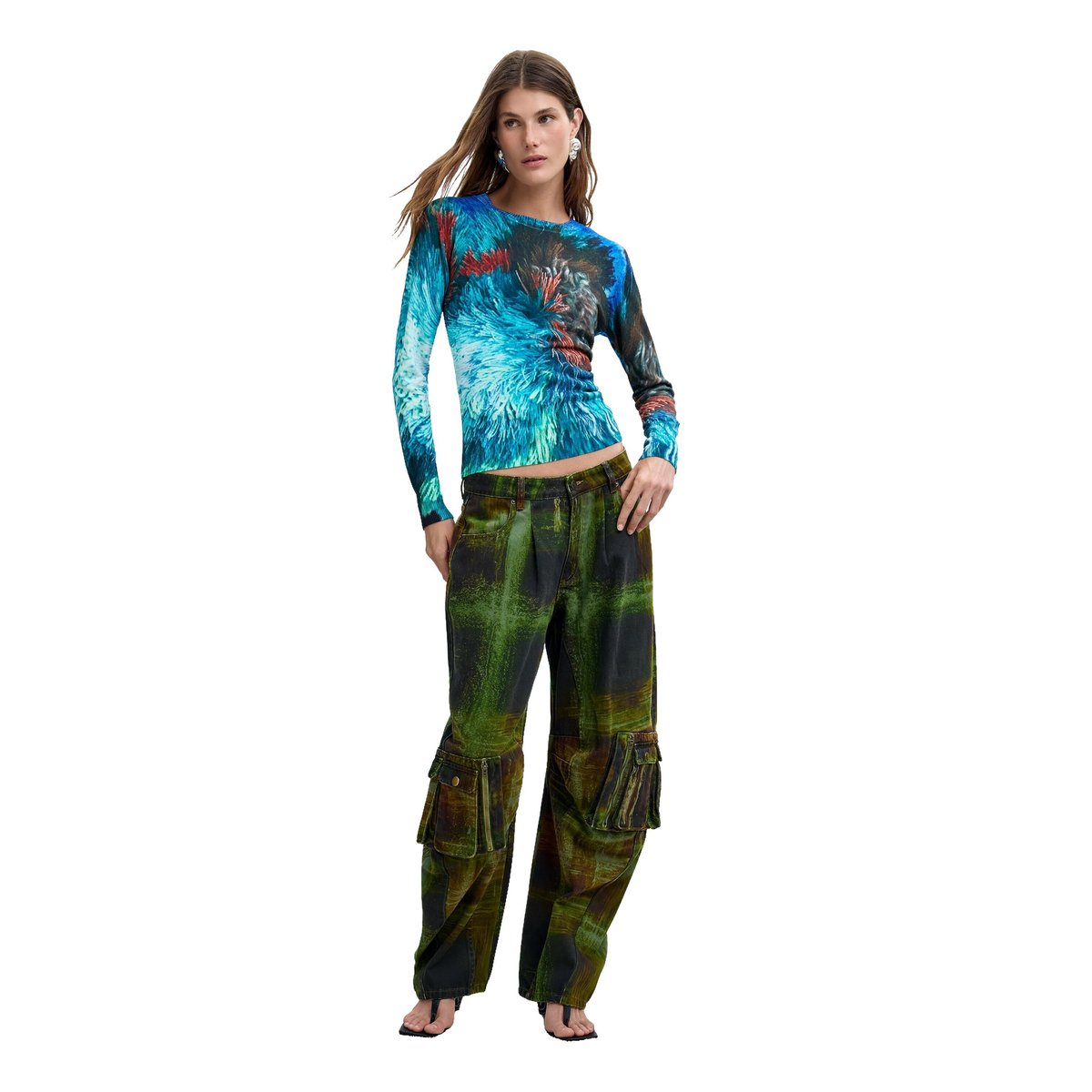 Pull imprimé M. C. Lacroix bleu, DESIGUAL