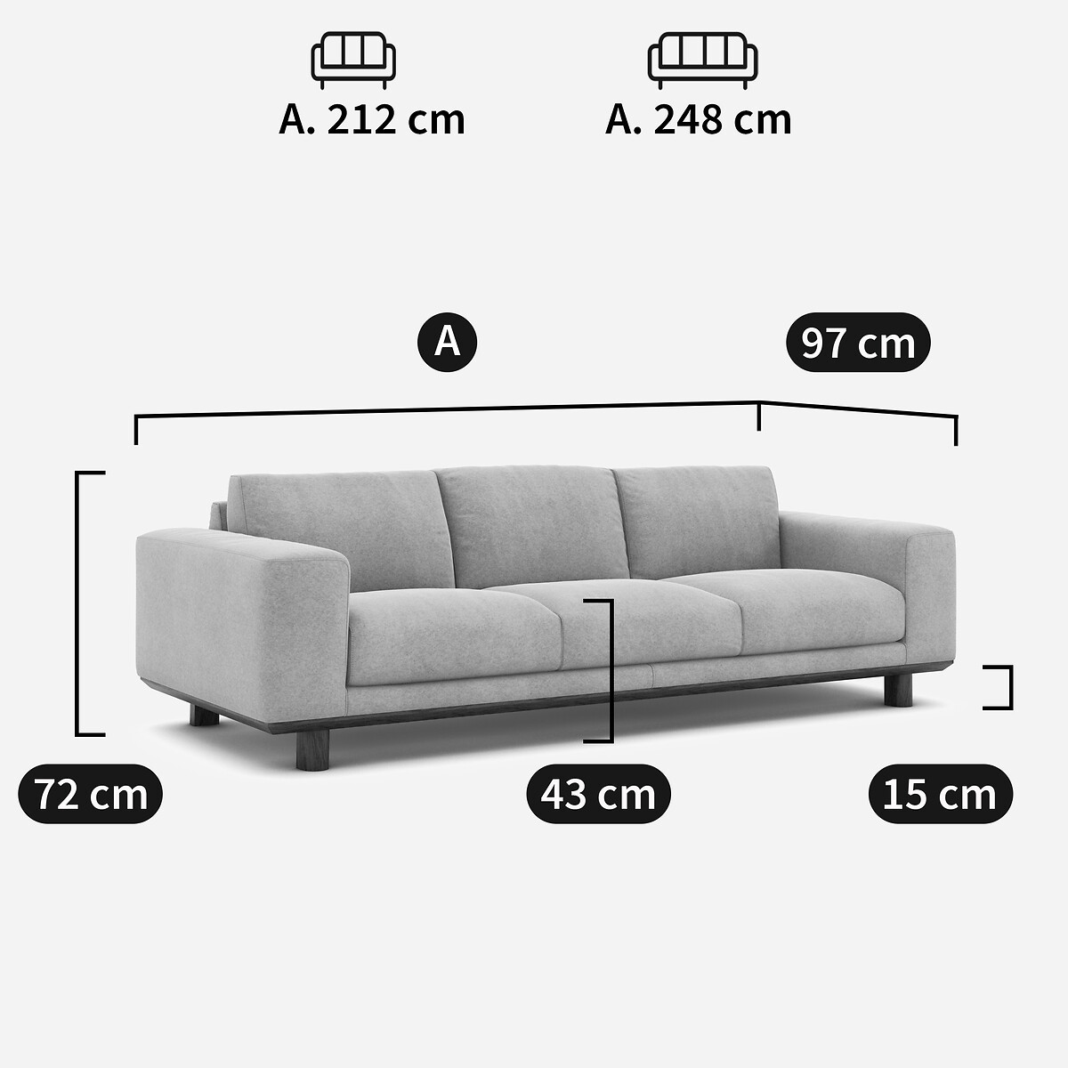Fluwelen bank, CEREA groen , AM.PM