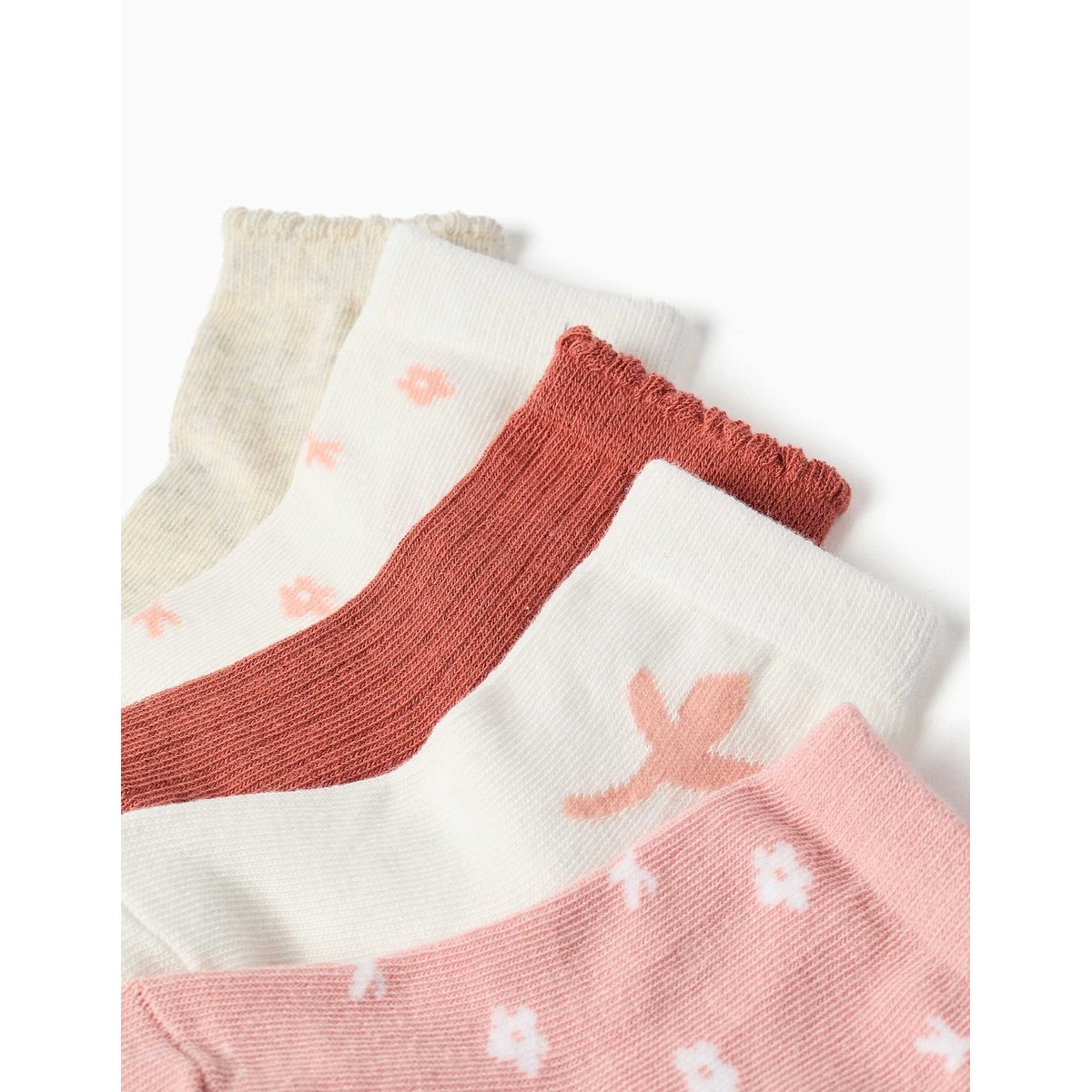 Lot de 5 chaussettes avec motifs floraux multicolore, ZIPPY