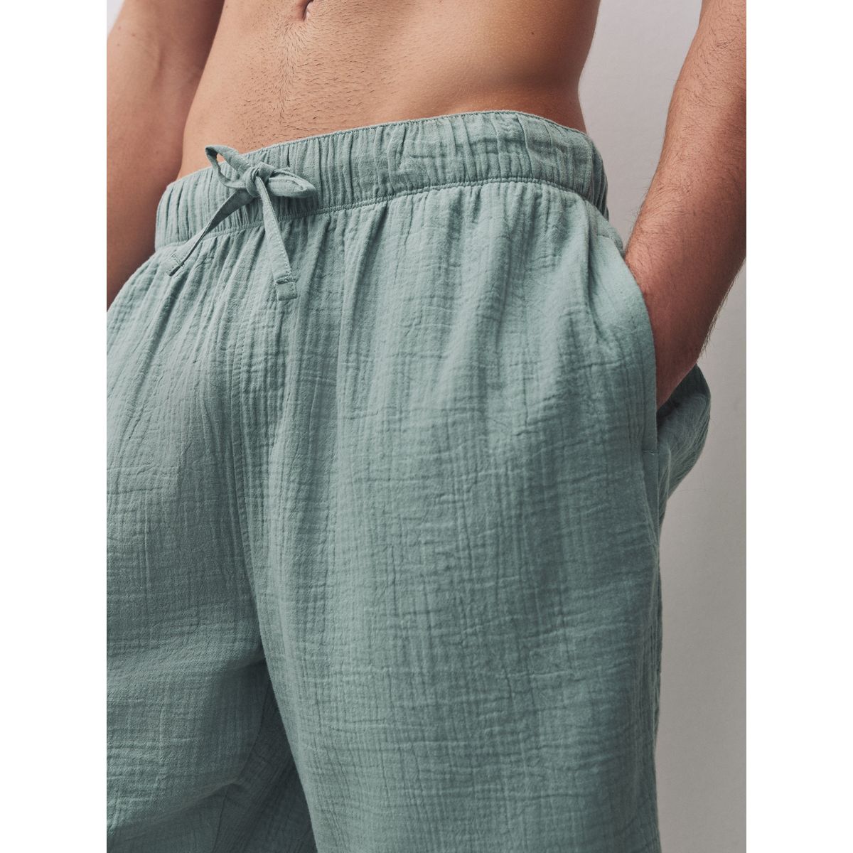 Short en étamine, lot de 2 vert/rose, NEXT