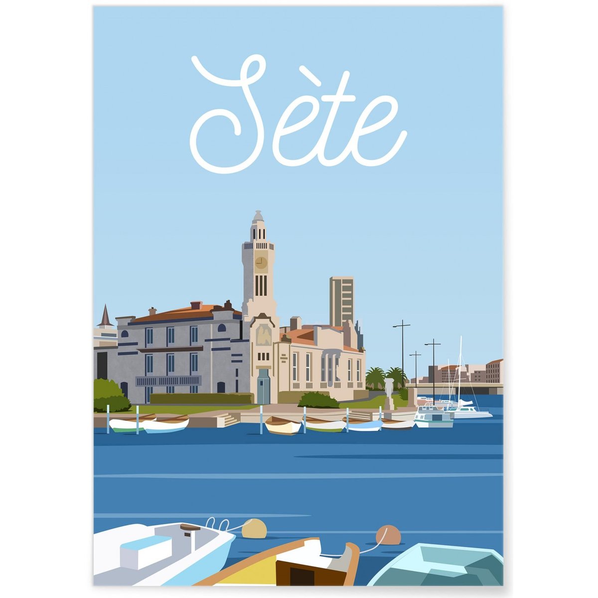 Affiche ville de Sète blanc, L'AFFICHERIE
