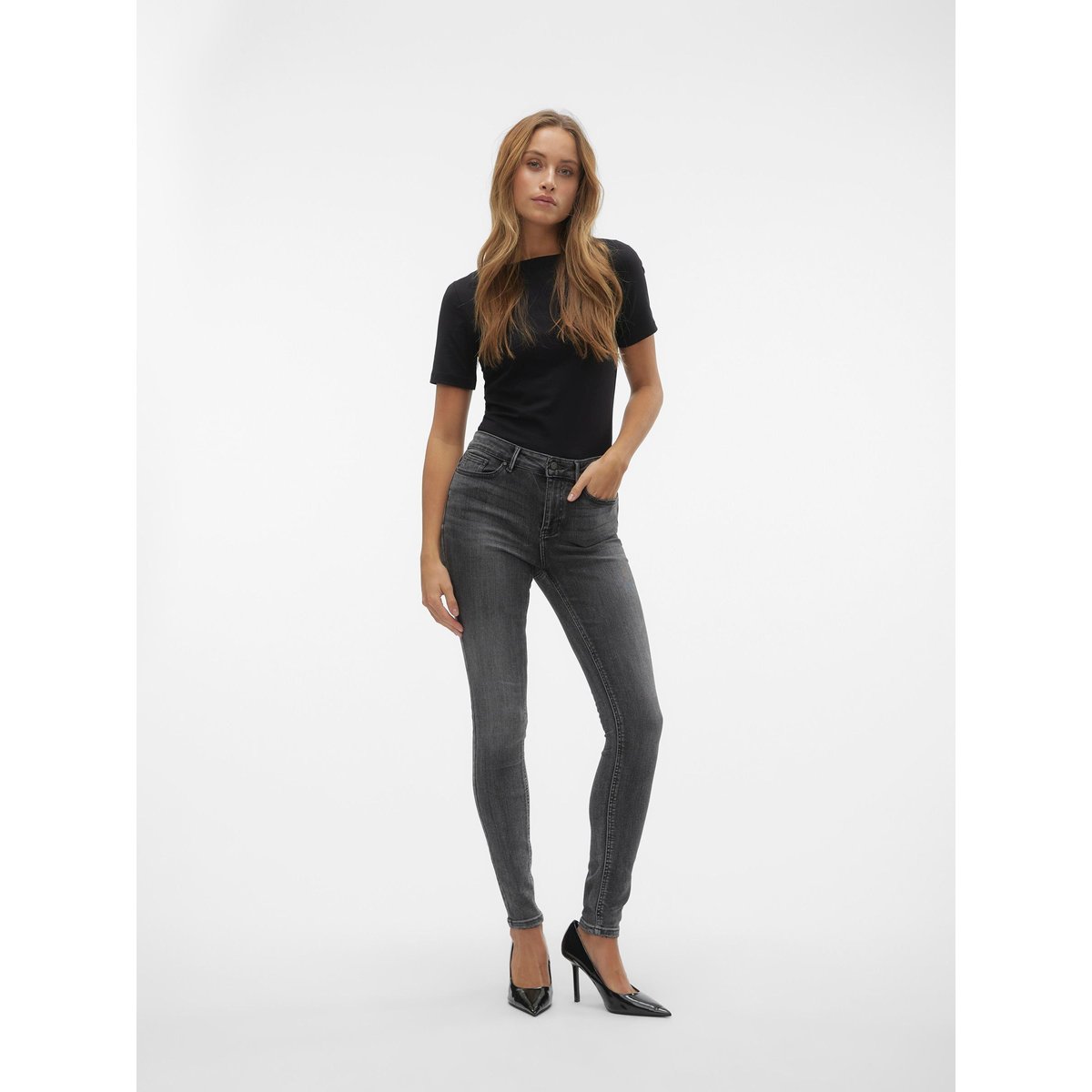 Jean Skinny medium grey denim, VERO MODA