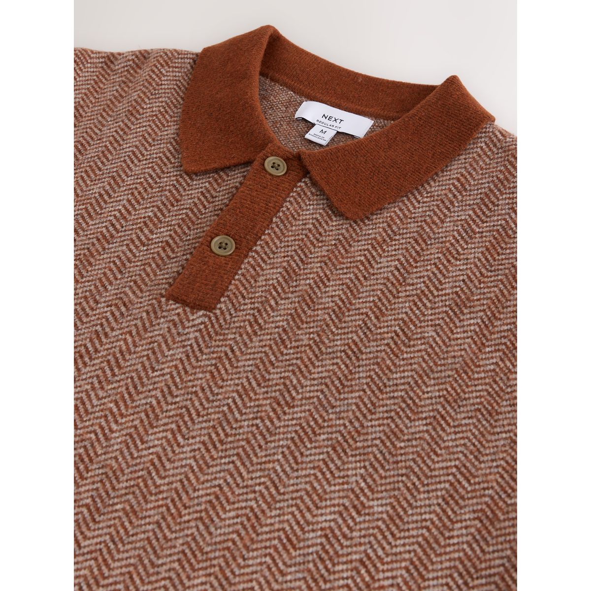 Polo confortable orange rouillé, NEXT