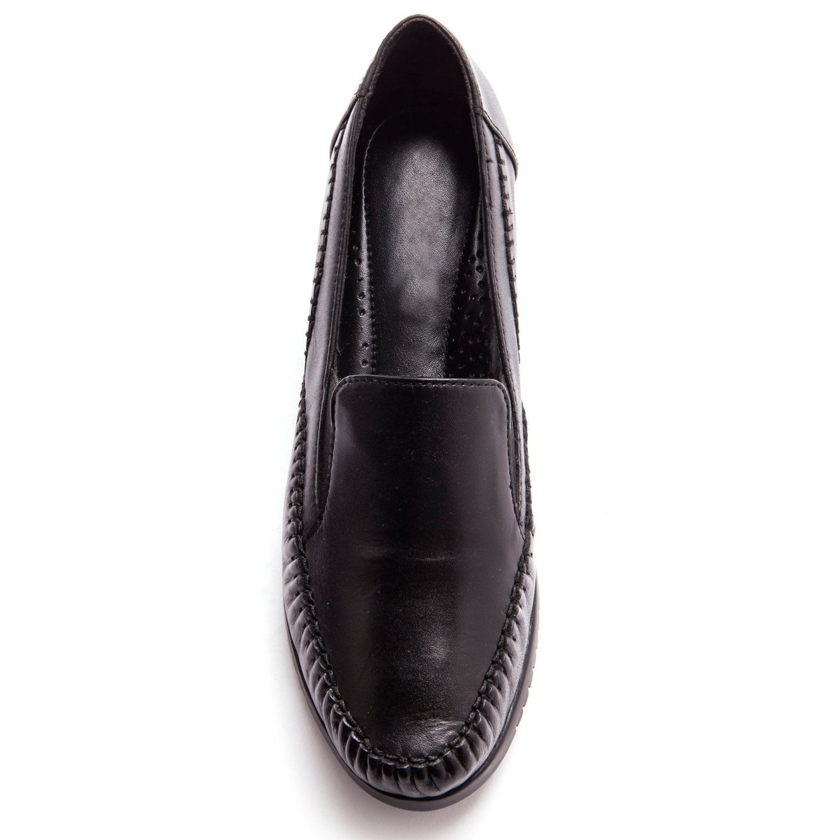 Sans-gêne élastiqués cuir grande largeur noir, PEDICONFORT