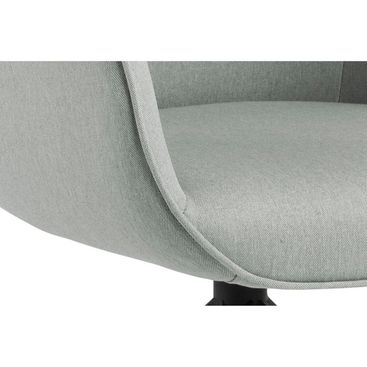 Fauteuil de salle à manger tissu et bois noir - RUBEN gris, HELLIN, DEPUIS 1862