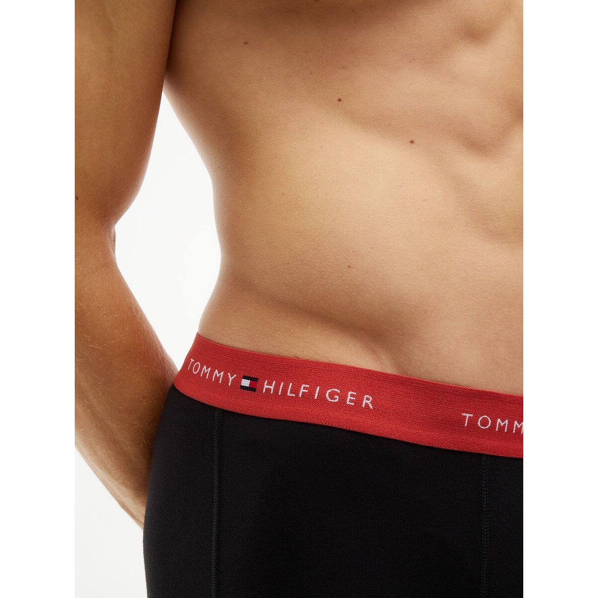 Lote de 3 boxers Signature azul + cinzento + vermelho, TOMMY HILFIGER