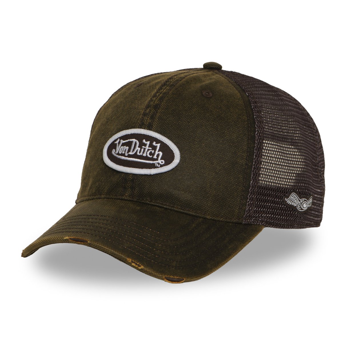 Casquette trucker MAC marron/bordeaux/blanc, VON DUTCH