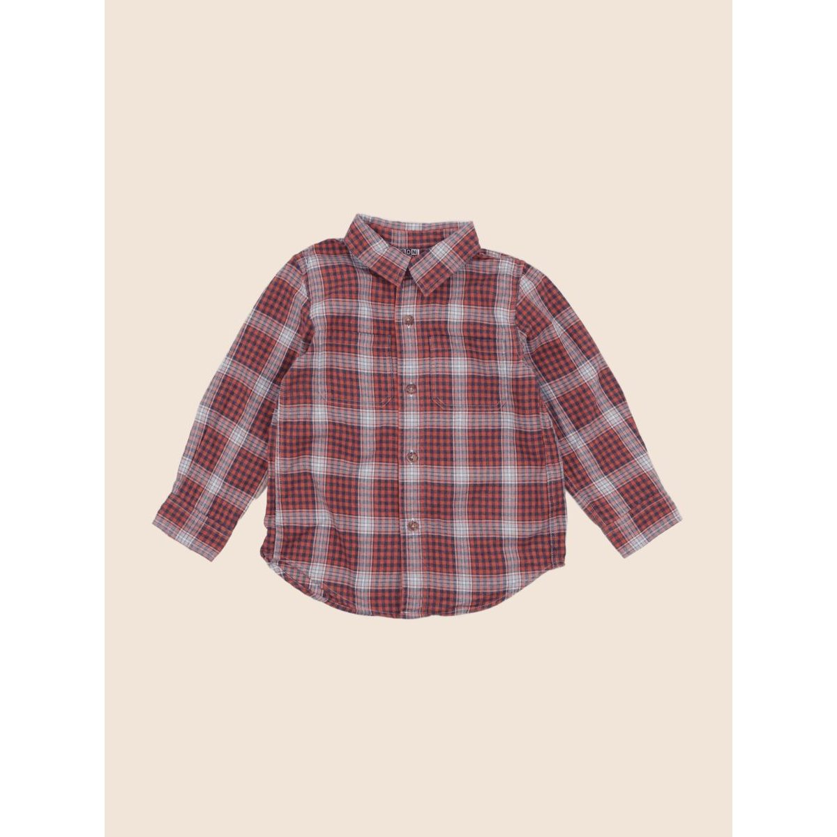 Chemise - Très bon état bleu, orange, BONTON