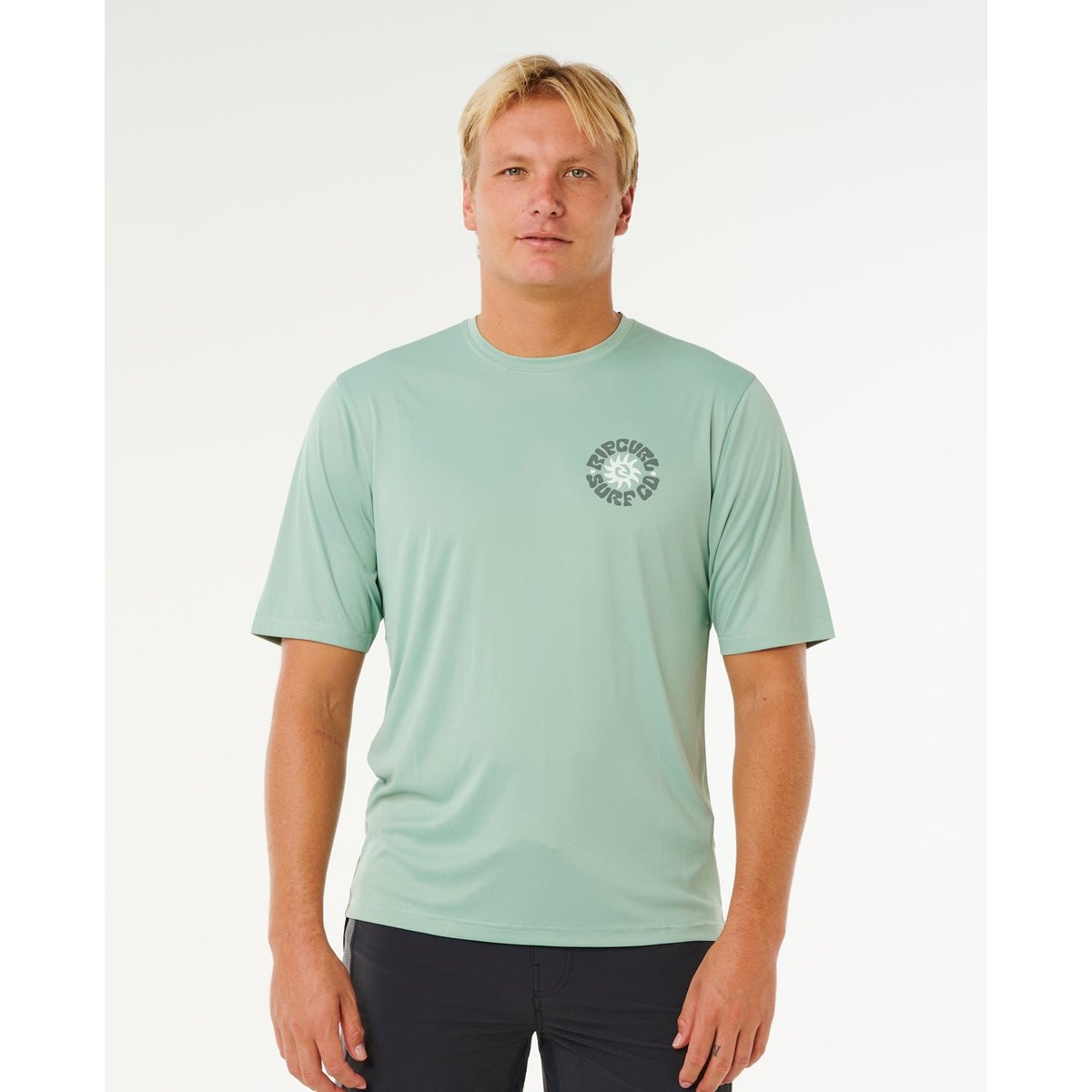 T-shirt anti-UV Pacific Rinse Surflite manches courtes aloe, RIP CURL