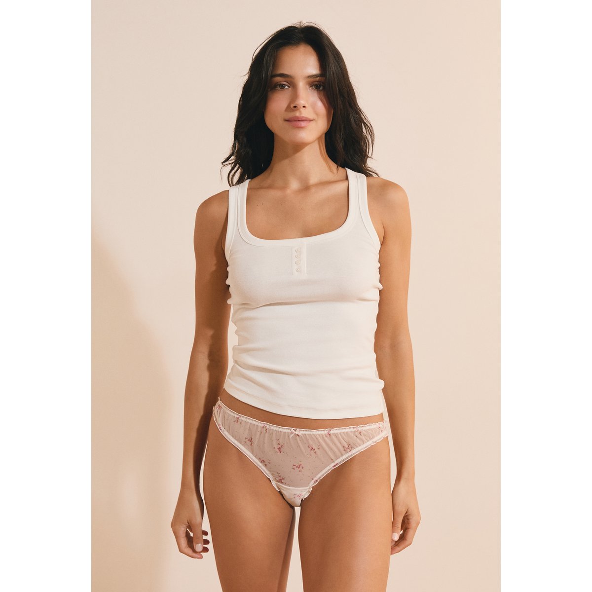Culotte bloomer en tulle NORA TULLE rose, ETAM