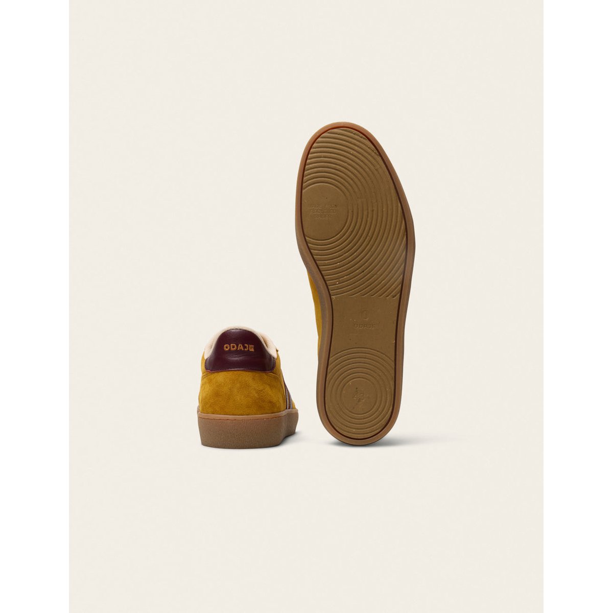 Baskets PABLO ocre bordeaux, ODAJE