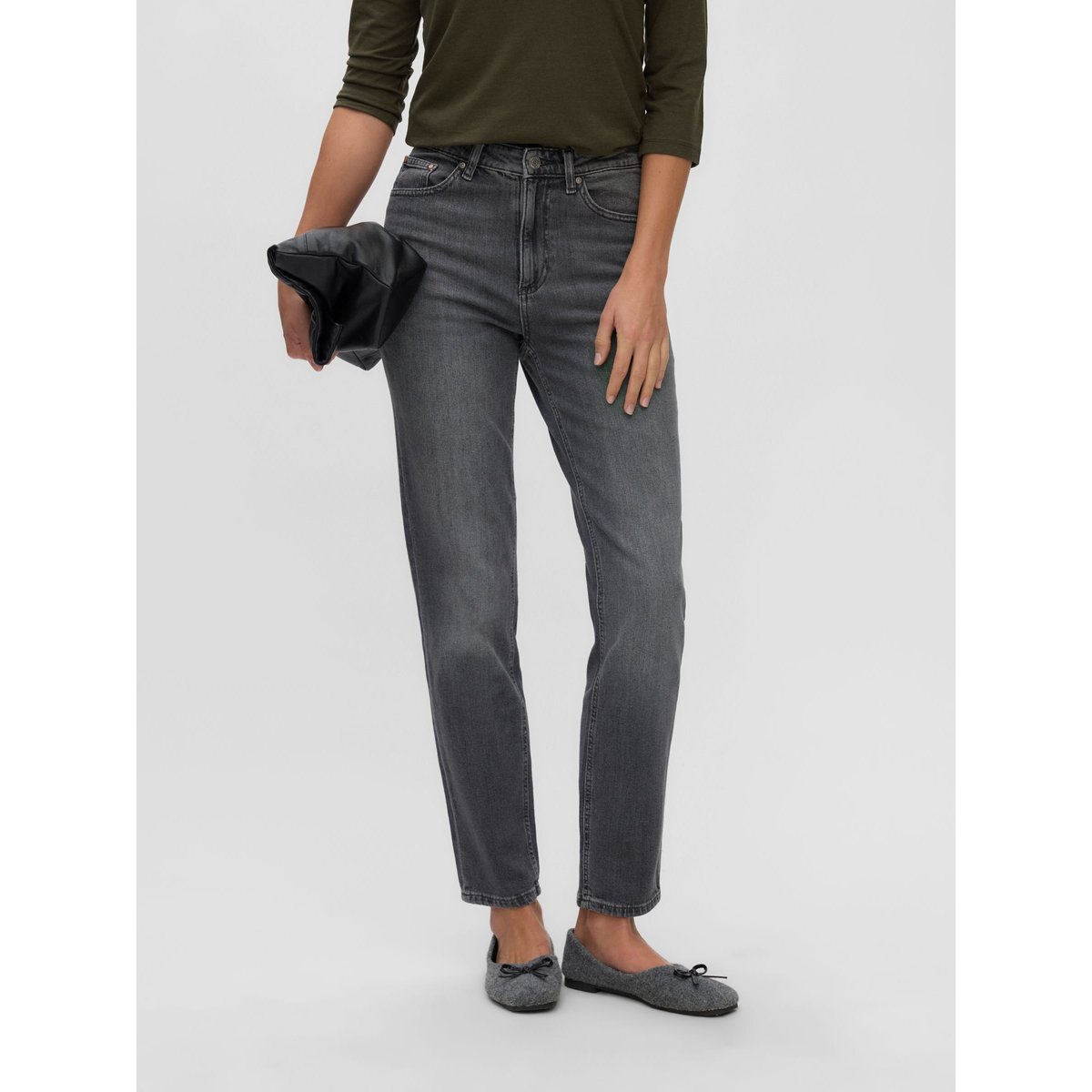 Jean Mom medium grey denim, VERO MODA