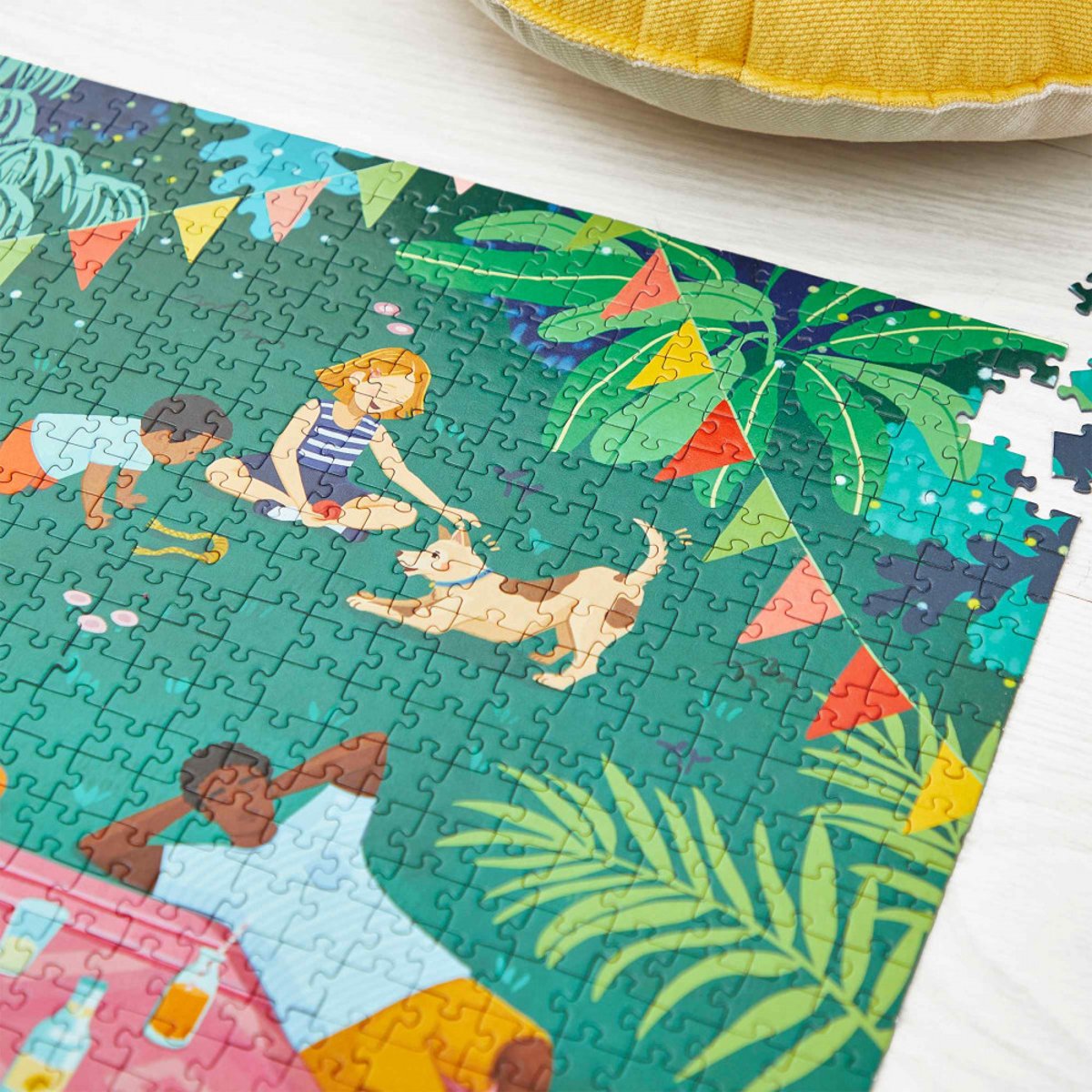 Puzzle Adulte 1000 Pcs, Picnic Entre Amis vert, JANOD